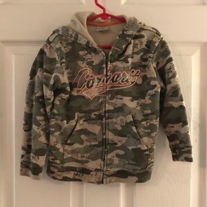 Boys Camo Carhartt Zip Up Jacket